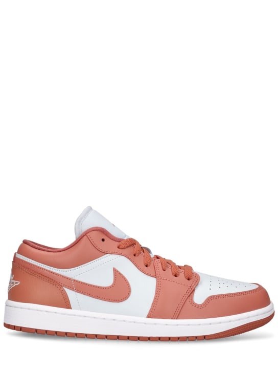 Nike: Air Jordan 1 Low sneakers - Platinum/Orange - women_0 | Luisa Via Roma