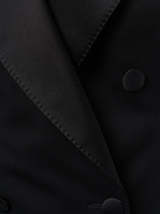 Dolce&Gabbana: Gilet doppiopetto in misto lana - Nero - women_3 | Luisa Via Roma