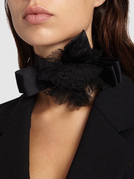 Dolce&Gabbana: 真丝绸缎choker - women_1 | Luisa Via Roma