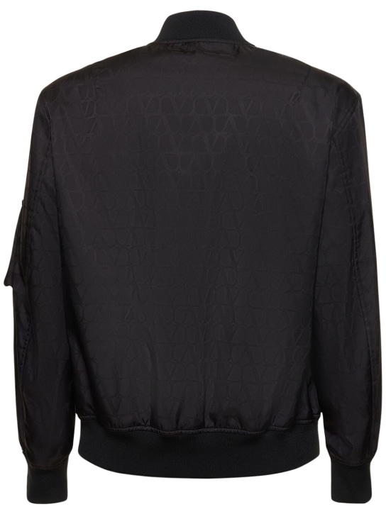 Valentino: Jacke aus Nylon „Toile Iconographe“ - Schwarz/Grau - men_5 | Luisa Via Roma