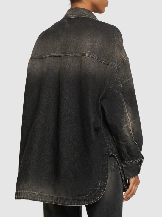 The Attico: Denim shirt jacket w/ patch pockets - Multicolor - women_2 | Luisa Via Roma