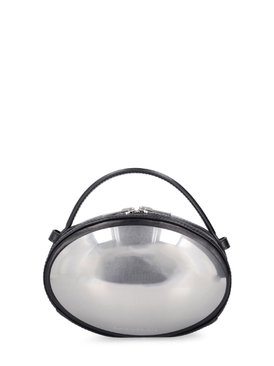 Alexander Wang: Small Dome leather crossbody bag - Black - women_0 | Luisa Via Roma