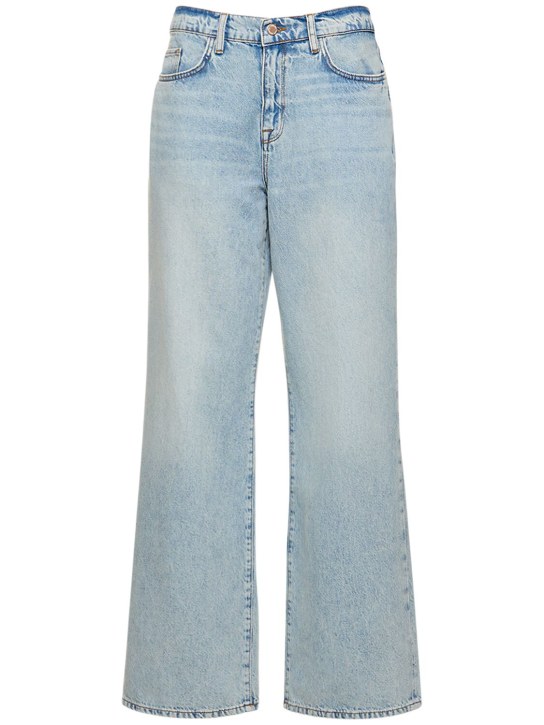 Triarchy: Ms. Miley mid-rise baggy cotton jeans - Blue - women_0 | Luisa Via Roma