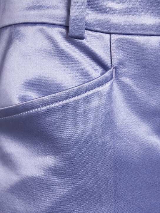 Tom Ford: Cotton blend duchesse flared pants - women_1 | Luisa Via Roma
