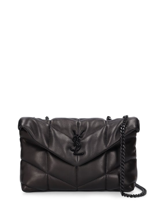 Saint Laurent: Puffer Toy quilted leather shoulder bag - Black - women_0 | Luisa Via Roma