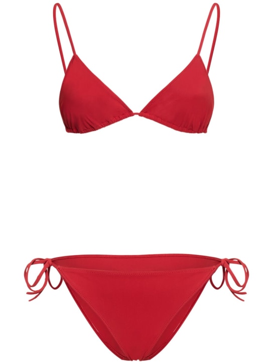 Lido: Bikini triangular Venti con cordones - Rojo - women_0 | Luisa Via Roma