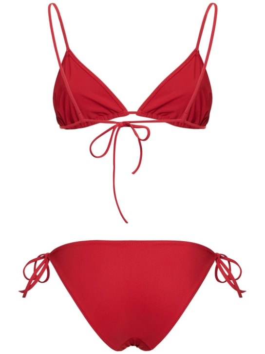 Lido: Venti self-tie triangle bikini - Red - women_4 | Luisa Via Roma