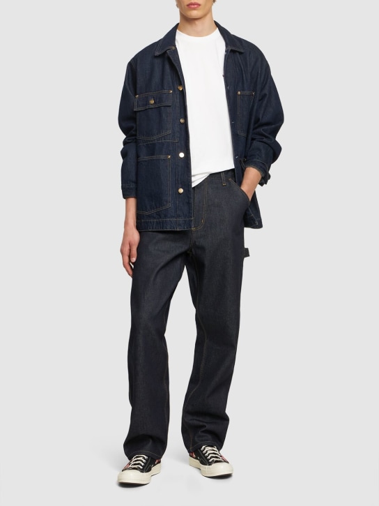 Carhartt WIP: Smith single knee denim jeans - Blue Rigid - men_1 | Luisa Via Roma