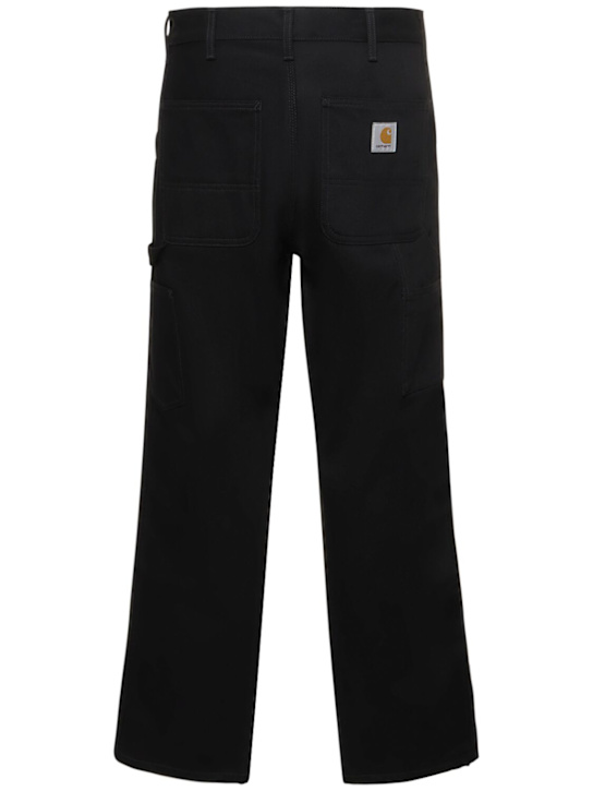 Carhartt WIP: Smith single knee denim jeans - Black Rigid - men_4 | Luisa Via Roma