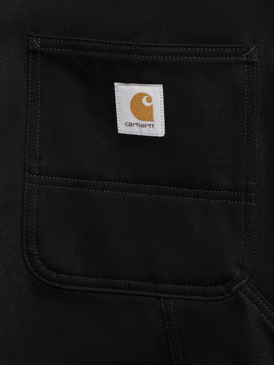 Carhartt WIP: Smith single knee denim jeans - Black Rigid - men_3 | Luisa Via Roma