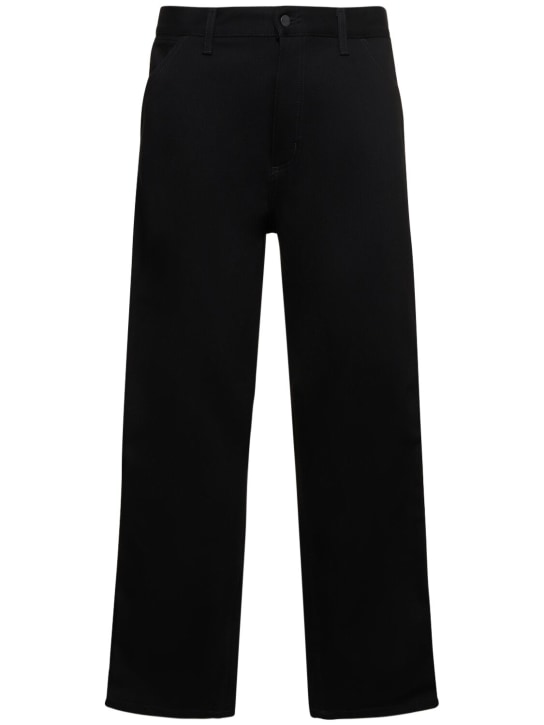 Carhartt WIP: L32 Smith single knee denim jeans - Black Rigid - men_0 | Luisa Via Roma