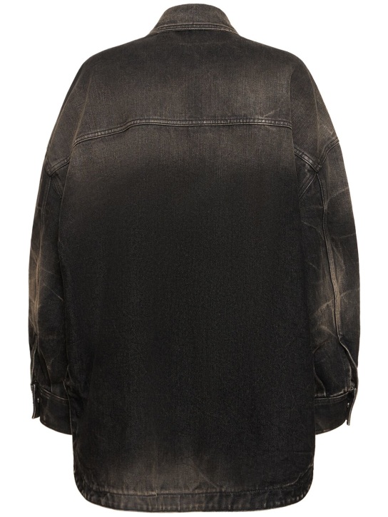 The Attico: Denim shirt jacket w/ patch pockets - Multicolor - women_4 | Luisa Via Roma