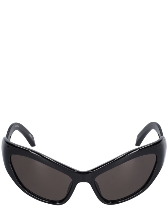 Balenciaga: 0319S Hamptons injected sunglasses - Siyah - women_0 | Luisa Via Roma