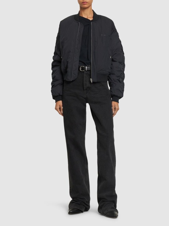 Marant Etoile: Bessime zip-up bomber jacket - Washed Black - women_1 | Luisa Via Roma