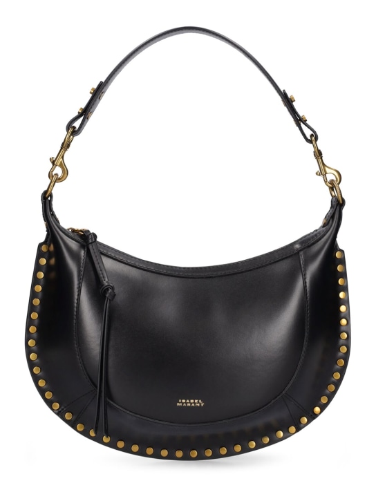 Isabel Marant: Naoko leather shoulder bag - Black - women_0 | Luisa Via Roma