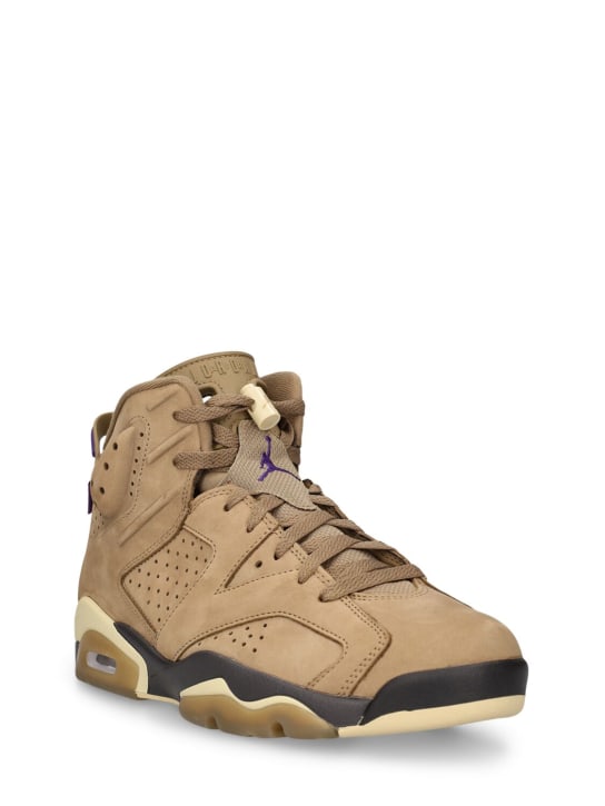 Nike: Air Jordan 6 Retro Gore-Tex Sneakers - Brown/Gold - women_1 | Luisa Via Roma