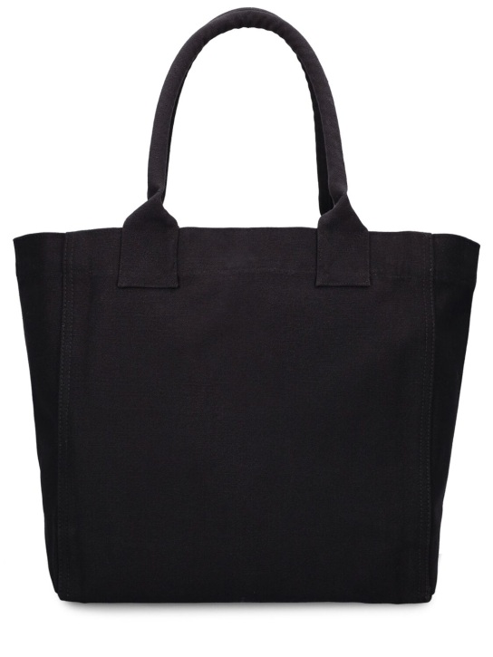 Isabel Marant: Petit sac cabas en toile Yenky - Noir - women_4 | Luisa Via Roma