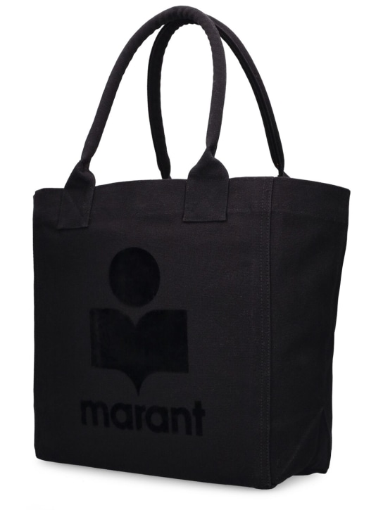 Isabel Marant: Petit sac cabas en toile Yenky - Noir - women_2 | Luisa Via Roma