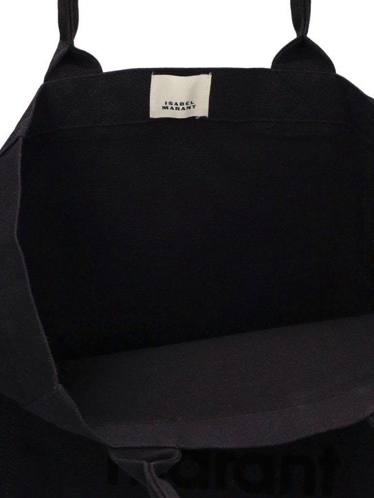Isabel Marant: Petit sac cabas en toile Yenky - Noir - women_5 | Luisa Via Roma
