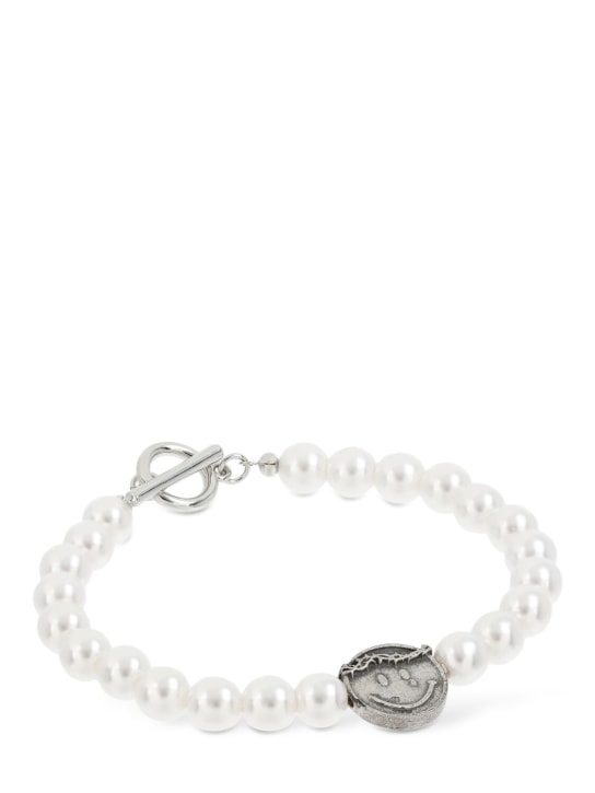 Someit: Bracelet en fausses perles K.O.K. - Argent - men_0 | Luisa Via Roma