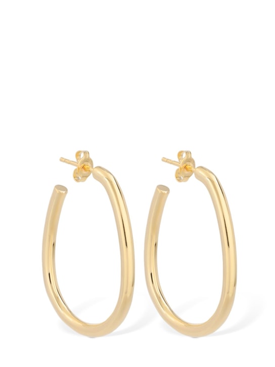 Otiumberg: Large Oval hoop earrings - Gold - women_0 | Luisa Via Roma