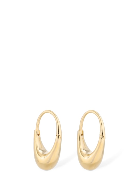 Otiumberg: Roscida drop hoop earrings - Gold - women_0 | Luisa Via Roma