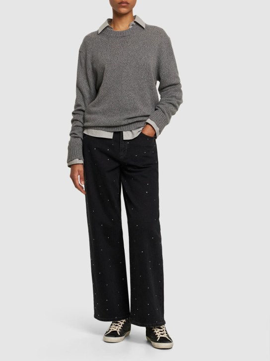 Triarchy: Ms. Miley mid-rise baggy jeans - Black - women_1 | Luisa Via Roma