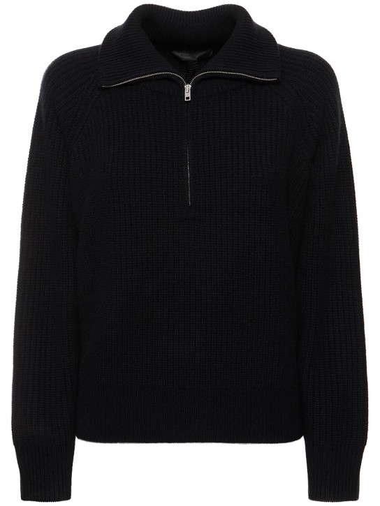 Nili Lotan: Garza half zip cashmere sweater - women_0 | Luisa Via Roma