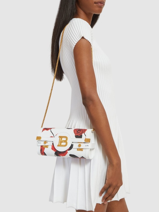 Balmain: B-Buzz 23 printed leather bag - women_1 | Luisa Via Roma