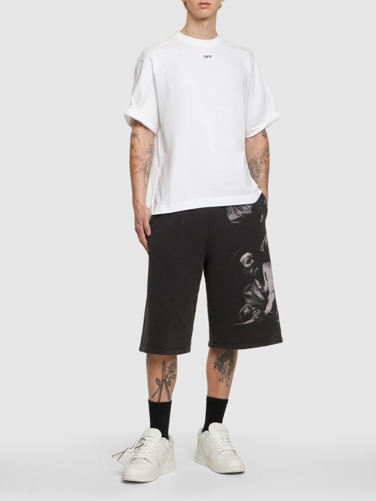 Off-White: T-Shirt aus Baumwolle „Off Stamp“ - Weiß - men_1 | Luisa Via Roma