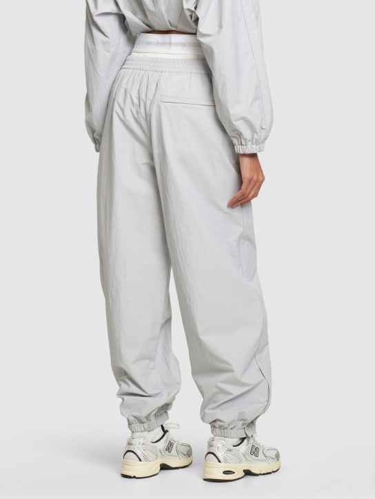 Alexander Wang: Nylon sweatpants w/ elastic trim - women_2 | Luisa Via Roma