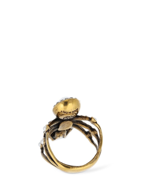 McQueen: Spider黄铜戒指 - 金色/多色 - women_3 | Luisa Via Roma