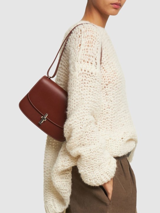 The Row: 8.75 Sofia sleek leather shoulder bag - women_1 | Luisa Via Roma