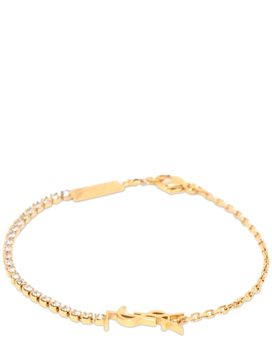 Saint Laurent: Brass chain bracelet - Gold - women_0 | Luisa Via Roma
