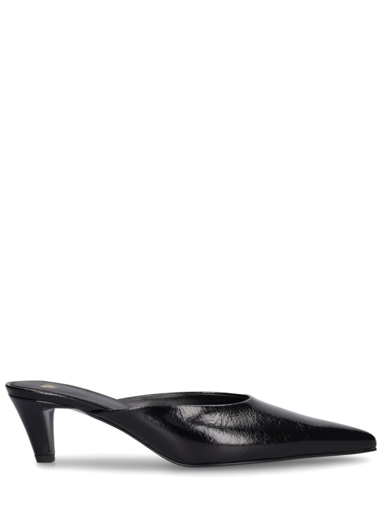 Toteme: Zapatos mules de piel 55mm - Negro - women_0 | Luisa Via Roma