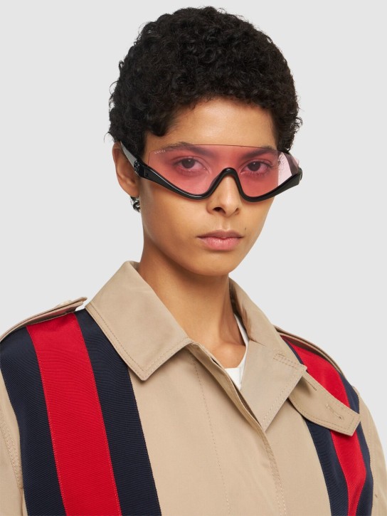 Gucci: Gafas de sol GG1650S - Negro/Rosa - women_1 | Luisa Via Roma