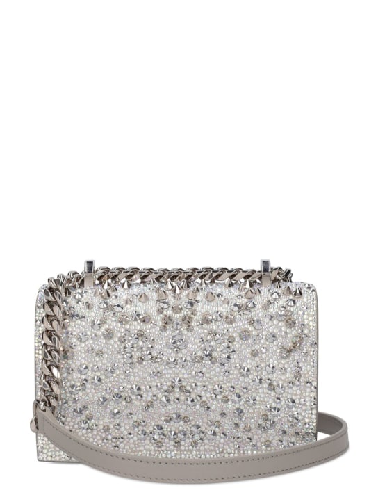 McQueen: Jewelled Satchel迷你装饰单肩包 - 白色 - women_5 | Luisa Via Roma
