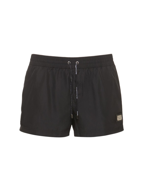 Dolce&Gabbana: Bañador shorts - Negro - men_0 | Luisa Via Roma
