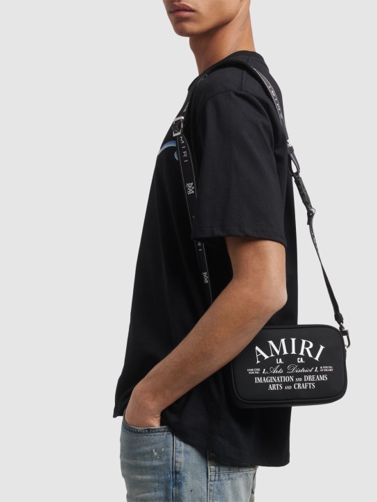 Amiri: Amiri Arts District camera bag - Black/White - men_1 | Luisa Via Roma