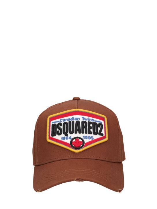 Dsquared2: Logo baseball cap - Kahverengi - men_0 | Luisa Via Roma