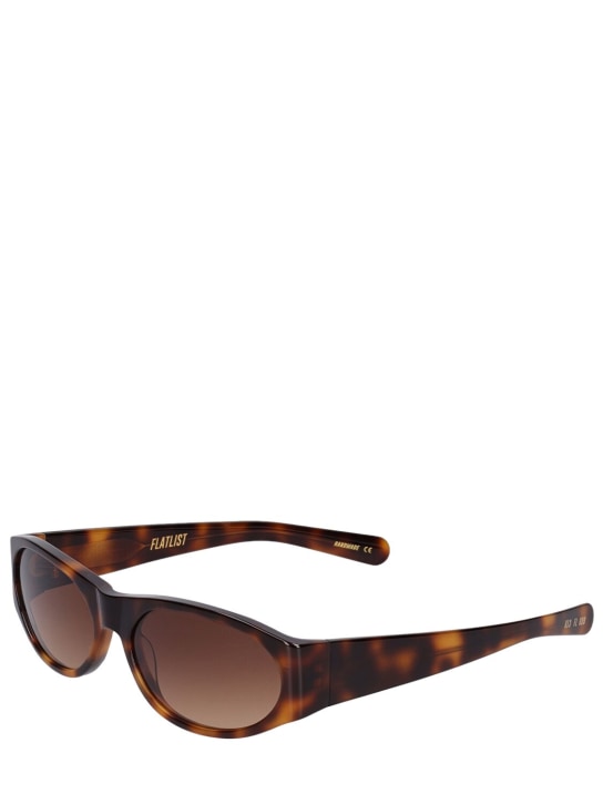 Flatlist Eyewear: Eddie Kyu sunglasses - Tortoiseshell Brown - women_1 | Luisa Via Roma