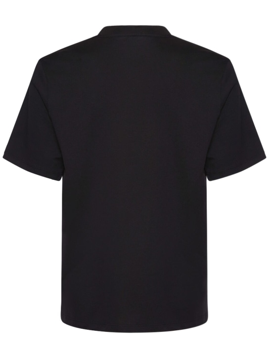 Amiri: Logo cotton t-shirt - Black - men_4 | Luisa Via Roma