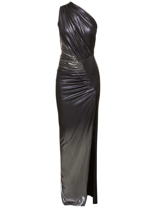 Rick Owens: Ein-Schulter-Kleid aus Jersey „Hera“ - Multi/Silber - women_0 | Luisa Via Roma