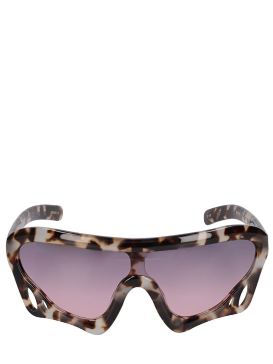 Flatlist Eyewear: Lunettes de soleil Spider Worldwide Beetle - Noir/Marron - women_0 | Luisa Via Roma