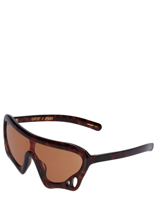 Flatlist Eyewear: Spider Worldwide Beetle sunglasses - Brown Havana - women_1 | Luisa Via Roma