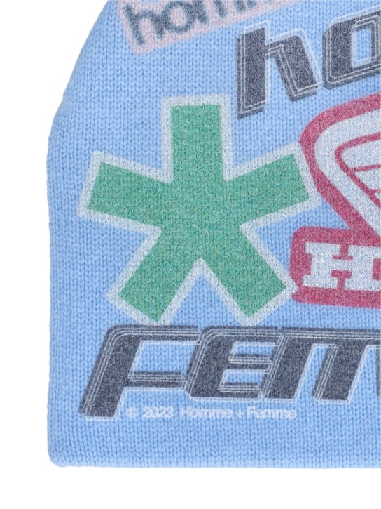 Homme+Femme: Vintage Racing printed beanie - men_1 | Luisa Via Roma