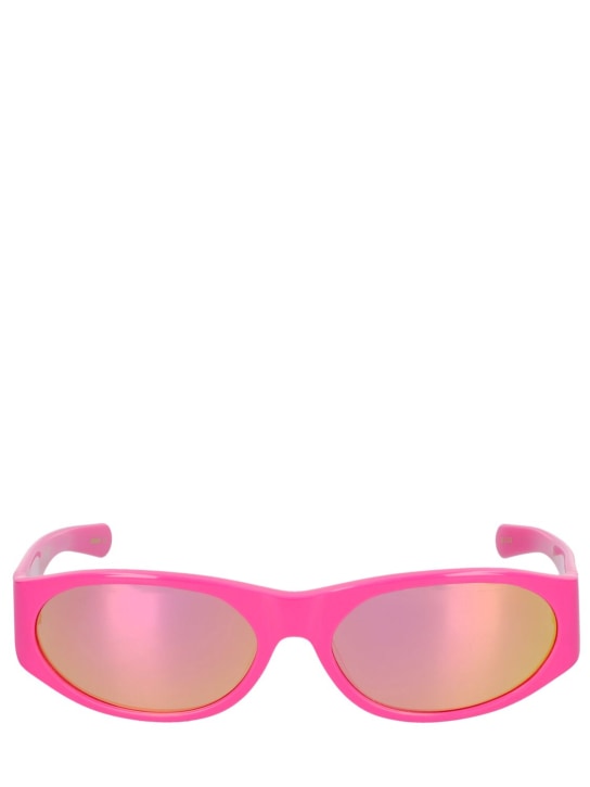 Flatlist Eyewear: Office Eddie Kyu太阳镜 - Solid Pink - women_0 | Luisa Via Roma