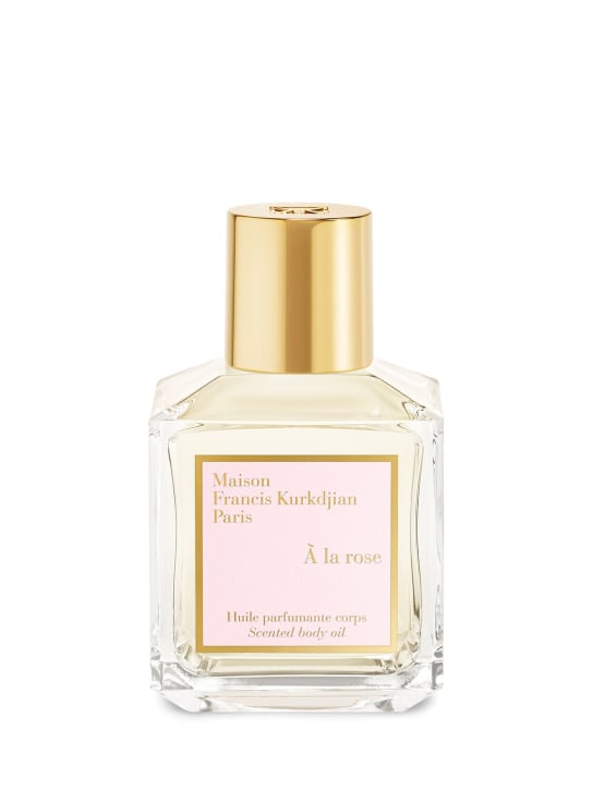 Maison Francis Kurkdjian: 70ml A la rose scented body oil - Trasparente - beauty-men_0 | Luisa Via Roma