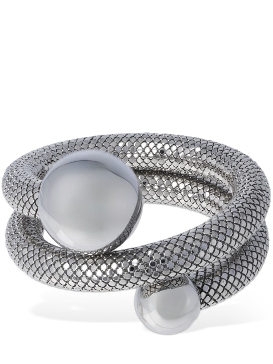 Rabanne: Pixel bracelet - Gümüş - women_0 | Luisa Via Roma