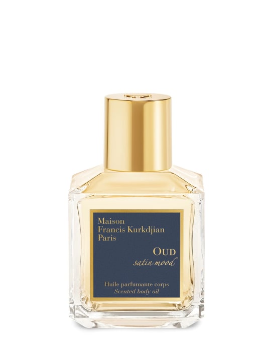 Maison Francis Kurkdjian: 70ml Oud Satin Mood scented body oil - Transparent - beauty-men_0 | Luisa Via Roma